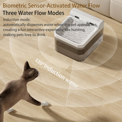 Smart Motion-Sensor Pet Water Fountain 4L - Wireless Automatic Cat & Dog Water Dispenser with Triple Filtration & Quiet Pump